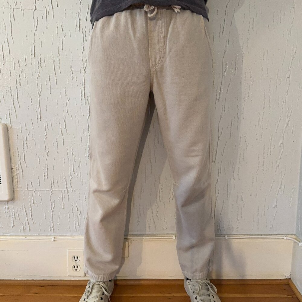 Zara Men's DNWR Drawstring Pant Medium Tan